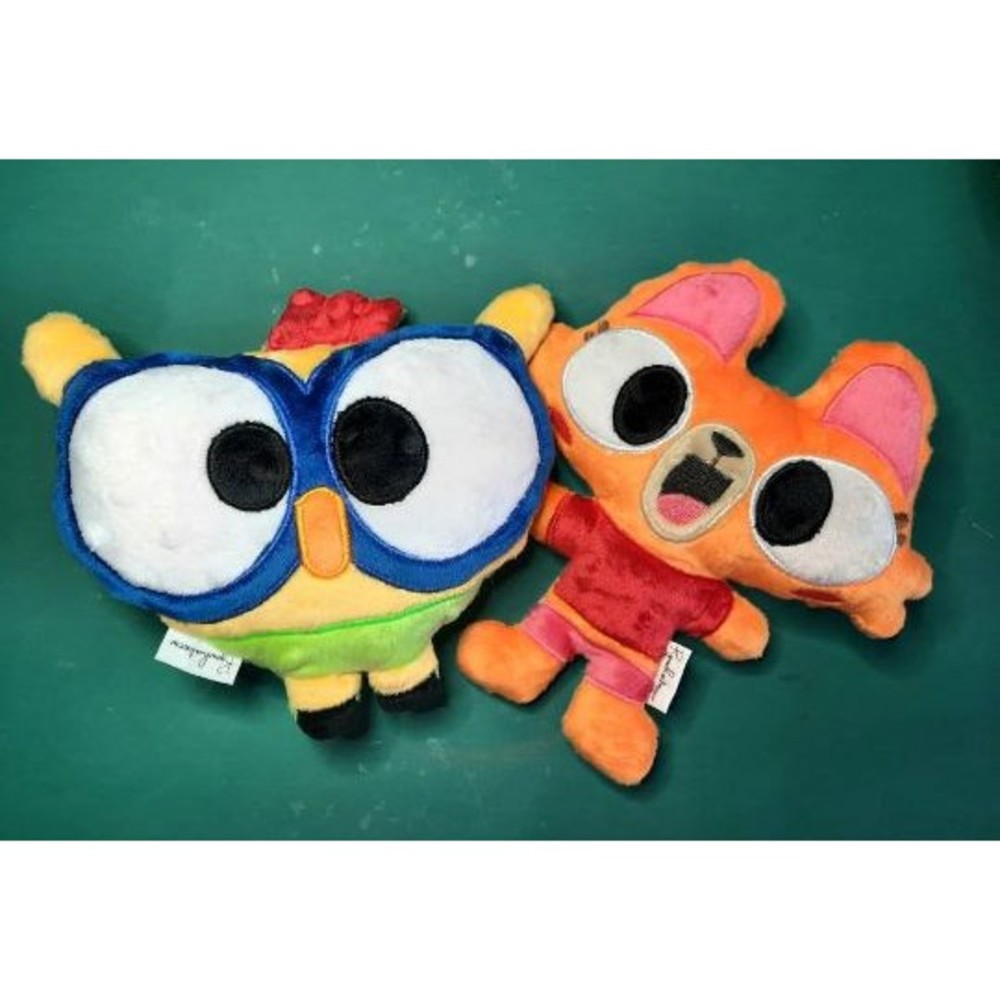 Lingokids plush Handmade Lisa Orange Cat 8.5" Tall safe Personalizable Adorable - Picture 5 of 6